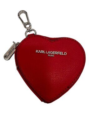 Karl Lagerfeld Paris Red Heart Coin Purse